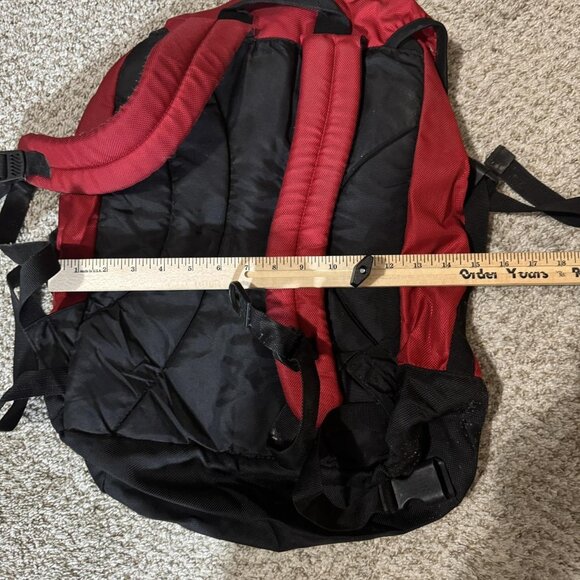 Vintage Eddie Bauer EBTEK Red Black Backpack Daypack Outdoor Hiking Travel 1999 - Picture 6 of 9